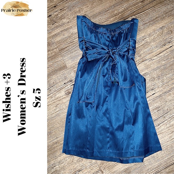 Wishes +3, Dress, Women’s Sz 5, Blue NWOT, PrairieposherCA - Picture 2 of 3